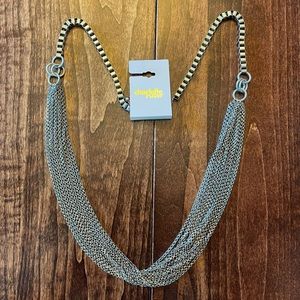 LAST CHANCE: Gray long chain necklace